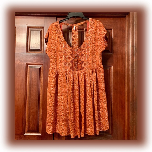Free People Sundown Boho T-back Dress - Picture 2 of 8